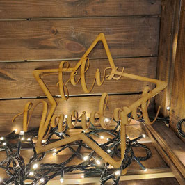 DECORACIÓN FELIZ NAVIDAD ESTRELLA