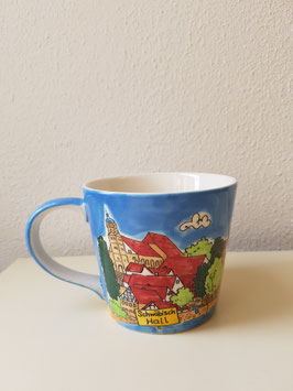 Tasse Aquarell Schwäbisch Hall