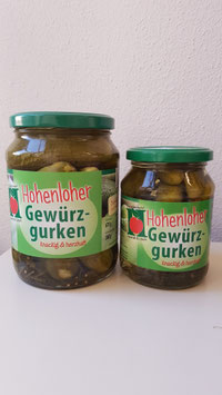 Hohenloher Gewürzgurken 670 ml oder 330 ml