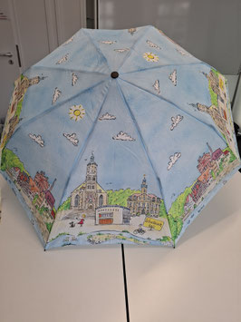 Taschenschirm Illustration Schwäbisch Hall