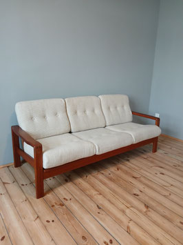 SUPERSTYLISCHES VINTAGE SOFA ORIGINAL 1960ER JAHRE DANISCH DESIGN TEAK MID CENTURY MODERN LOUNGE COUCH SITZGRUPPE 60S FLAIRRUPPE