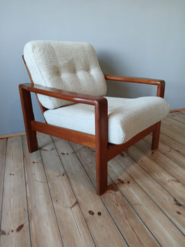 SUPERSTYLISCHER VINTAGE SESSEL ORIGINAL 1960ER JAHRE DANISCH DESIGN TEAK MID CENTURY MODERN LOUNGSESSEL 60ER SITZGRUPPE