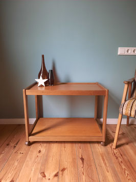 VINTAGE SERVIERWAGEN DANISH DESIGN ORIGINAL 1970er JAHRE BEISTELLTISCH AUF ROLLEN