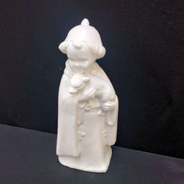 Saint Roch Blanc Faience De Desvres Hauteur 21cm L 8cm Objet Religieux