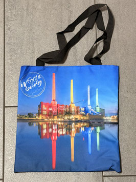 Henkeltasche - Motiv Kraftwerk bunt