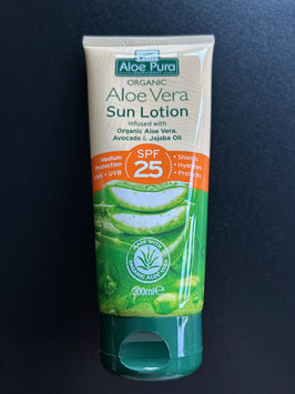 Aloe Vera Sun Lotion - SPF 25 - 200 ml - organic