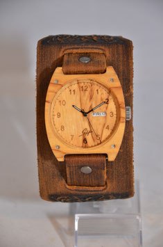 Herren Holzarmbanduhr 271124-01