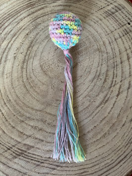 Fransenbällchen multicolor mittel
