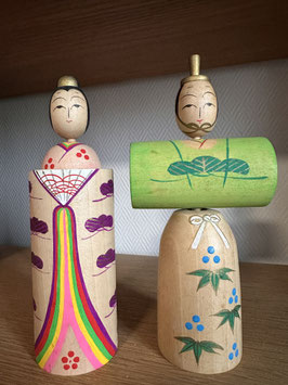 Poupée en bois traditionnelle Japonaise Yajiro Kokeshi - Yotsuya