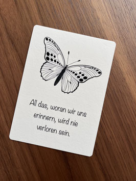 Trauerkarte Schmetterling