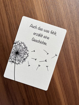Trauerkarte Pusteblume