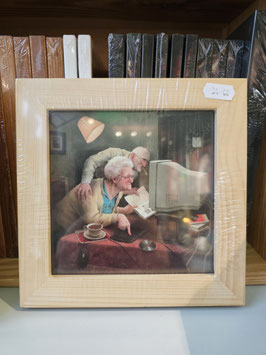Gerahmter Fine Art Print "Gute alte Zeiten", 19 x 19 cm