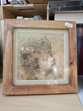 Gerahmter Fine Art Print "Da Vinci", 22 x 22 cm