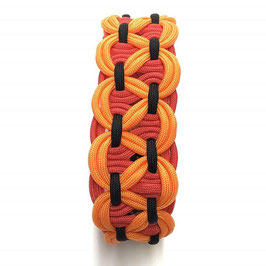 Halsband "Big Wave" orange/rot