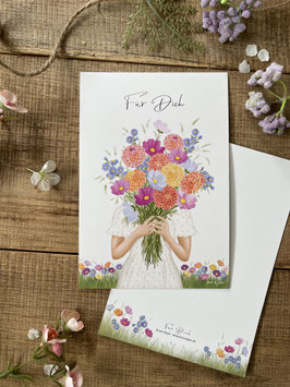 Große Postkarte "Für Dich"