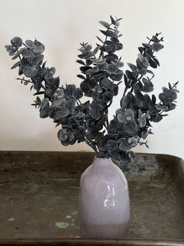 Petite botte de 7 branches d'Eucalyptus 36 cm Noir poudré