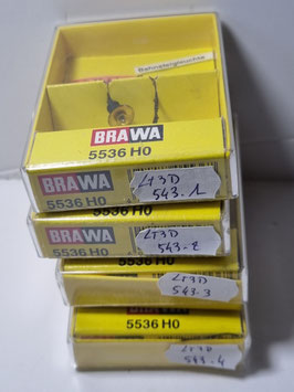 Éclairage de plate-forme à fixer sur le toit de la plate-forme. Hauteur 75 mm. Occasion  HO 1/87   Réf: 5536   BRAWA   LT3D-543