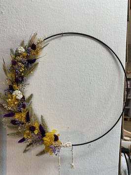 Blumenloop schwarz - lilac - lemon