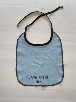 Latz blau/braun Brei