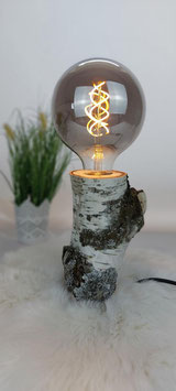 Birke mit LED Leuchtmittel