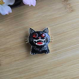 Brosche verrückte Katze