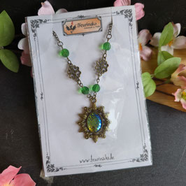 grün Schuppen Kette alt bronze