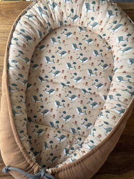 Babynest - Wal beige / Cord caramel