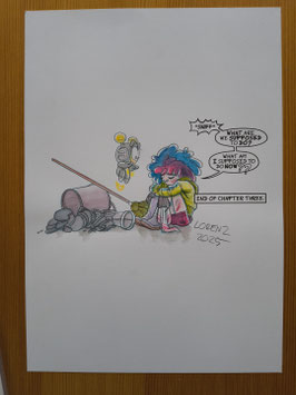 Original Art aus hope "End of chapter three / mit Text (1) 2025"