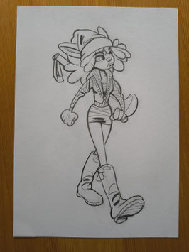 Original Art aus hope "hope laufend / sw"