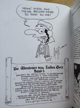 Die Abenteuer vom lieben Gott: Band 3  --SIGNIERT "Menno!"
