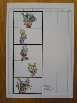 Original Art aus hope "Characterstoryboard/ 2025"
