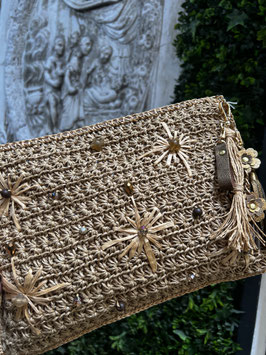 Pochette Raphia naturel