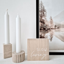 Schild natur - slow living