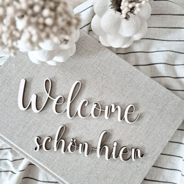 Schriftzug aus Holz