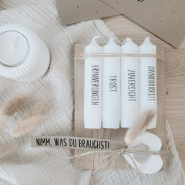 Kerzenset "Nimm was du brauchst" - Trost-Edition