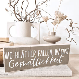 Holzschilder quer - Herbst