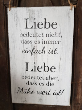 Liebe bedeutet nicht...