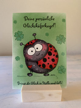 R - Postkärtle -513 Glückskäferkugel