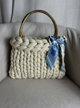 Grobstricktasche Moon Lurex Groß Style 1
