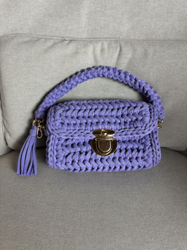 Handgemachte Häkeltasche Farbe Lavender