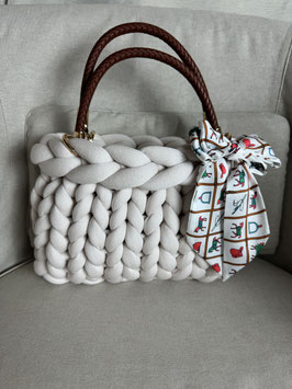 Grobstricktasche Bone Klein
