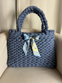 Grobstricktasche Beach Bag Jeans