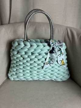 Grobstricktasche Seafoam Groß Style 3