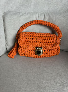Handgemachte Häkeltasche Farbe Orange
