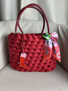 Grobstricktasche Scarlet Groß Style 2