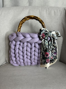 Grobstricktasche Roseberry Klein