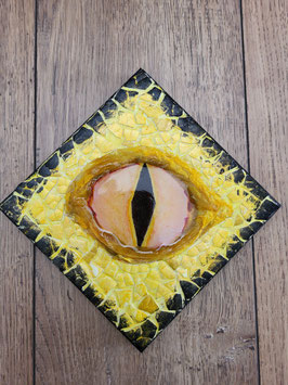 Tableau "Œil de dragon" jaune