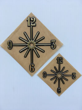 Hot-Stamped Self-Adhesive PlastIc Starburst Dial    4" or 6" Sizes