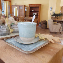 Kaffeebecher 408, D= 9 x H= 9 cm,1 Stück, Unikat, Handarbeit, spülmaschinen-/ mikrowellengeeignet