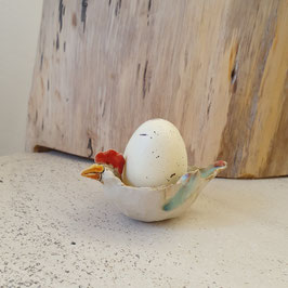 Eierbecher, Unikat, spülmaschinengeeignet, Handarbeit, einmalig L x B ca. 10 x 5,5 cm